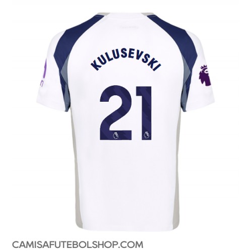 Camisa de time de futebol Tottenham Hotspur Dejan Kulusevski #21 Replicas 1º Equipamento 2025-26 Manga Curta